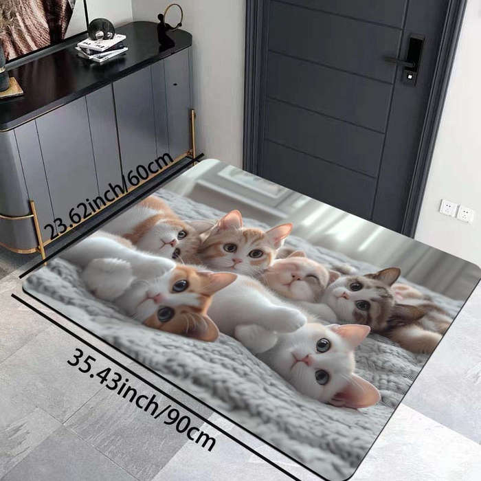 1Pc 23.62x35.43inch 60x90cm Floor Mat
