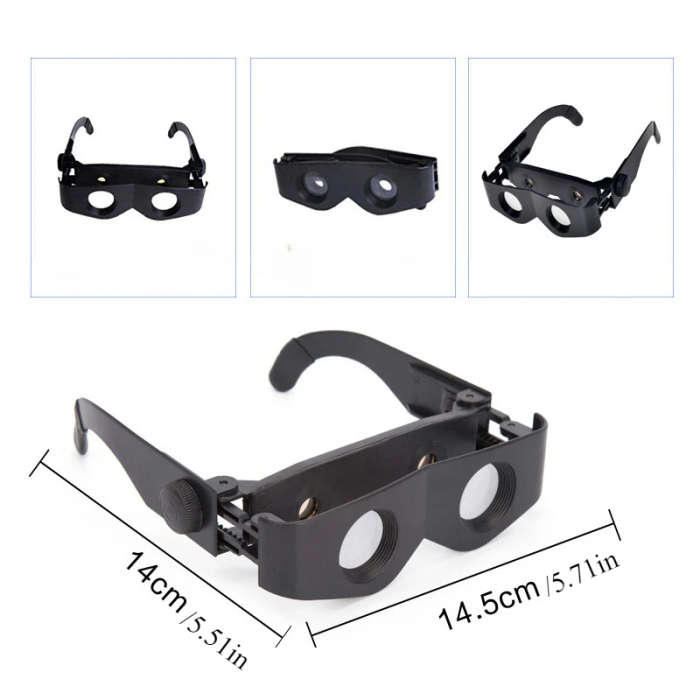 1Pc Professional Hands Free Binocular Glasses 6X Magnification 2 Objective Lens