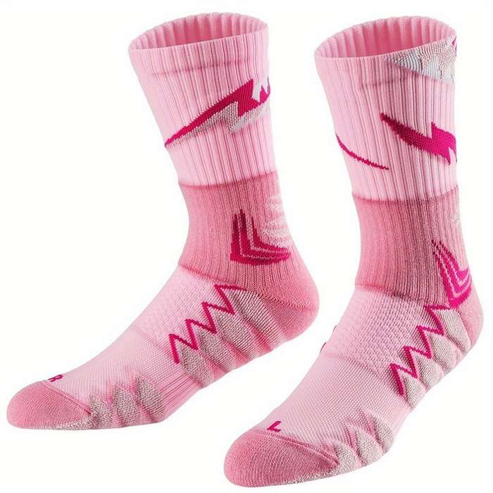 1 Pair Pink One Size Socks