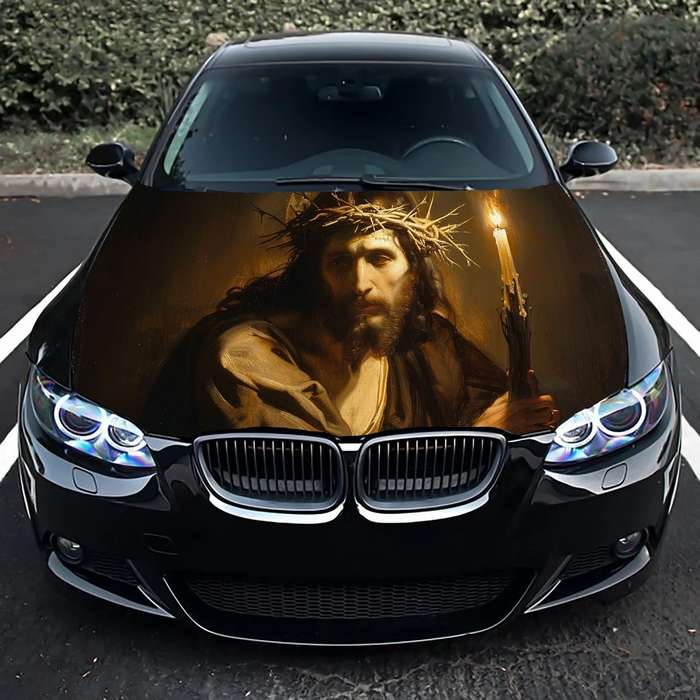 1pc Black Jesus Christian Themed Stickers