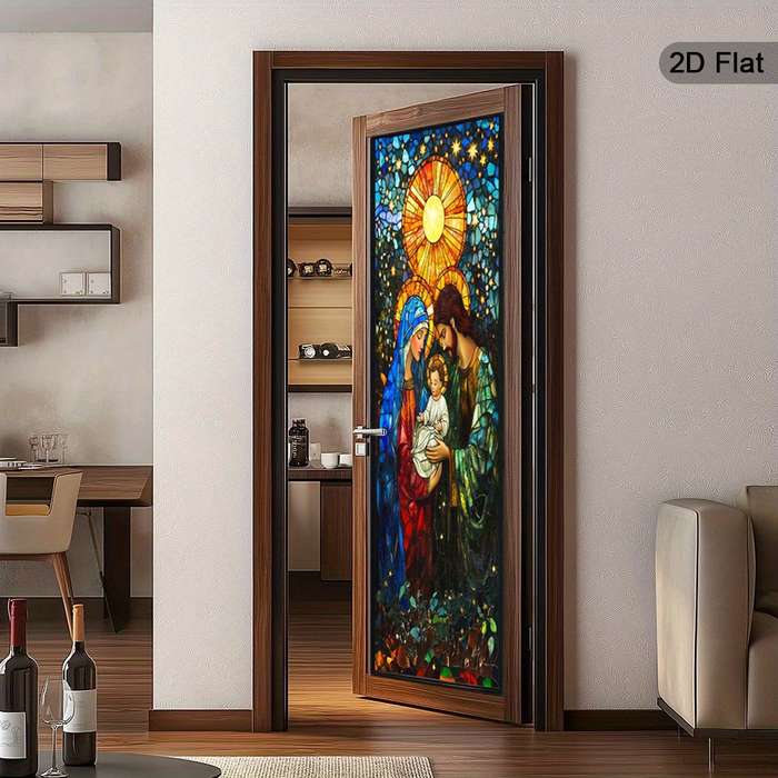 1pc 30.3x78.7 inches   77x200 cm   Jesus Christian Themed Stickers