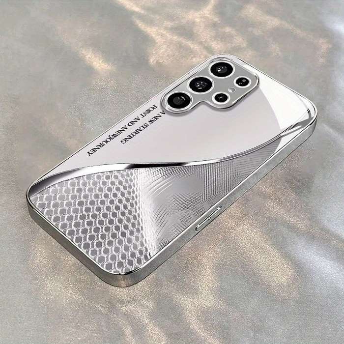 1pc  silvery  For Samsung Galaxy S22 Ultra 5G Phone Cases