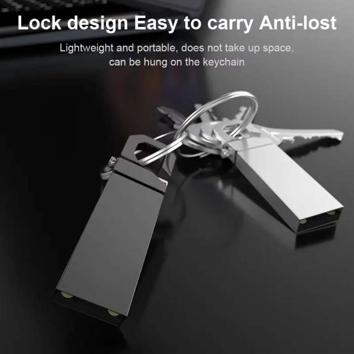 1pc High-Speed Metal Flash Drive USB 2.0 with 110GB Durable Memory Stick Portable USB Storage