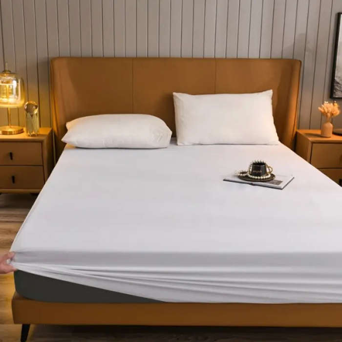 Waterproof Mattress Protector with Deep Pockets Breathable Noiseless Bed Cover 120x200cm