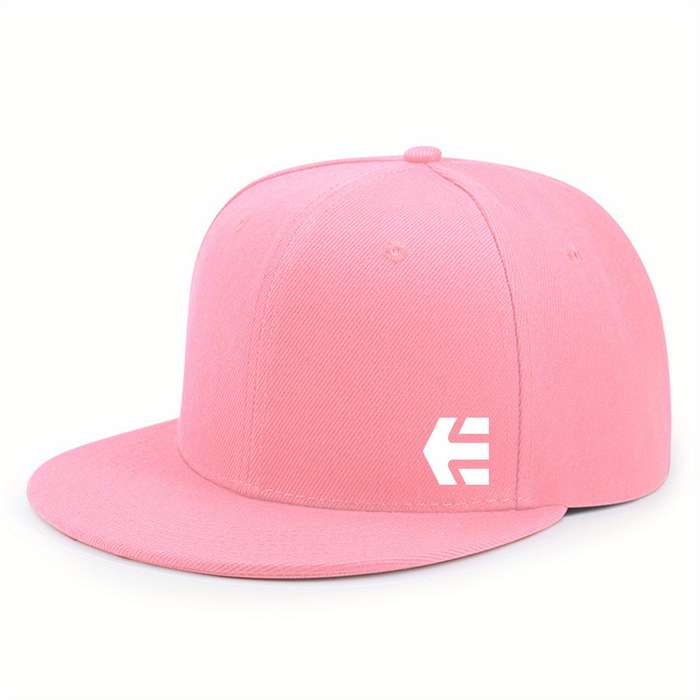 1pc Adjustable Snapback Baseball Cap Lightweight Sun-Protective Polyester with Stylish Flat Brim