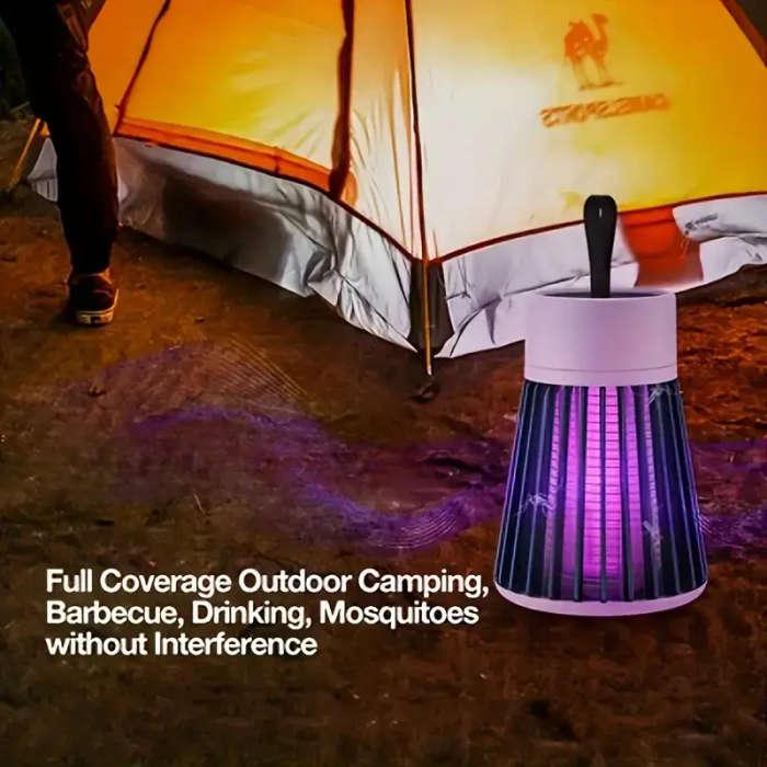 1pc Jynor USB-Powered Electric Fly Zapper & Mosquito Killer Lamp - Purple Light Trapping Insecticida