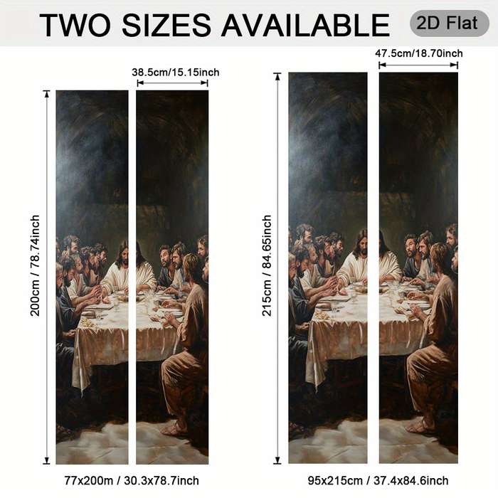 1pc 30.3x78.7 inches   77x200 cm   Jesus Christian Themed Stickers