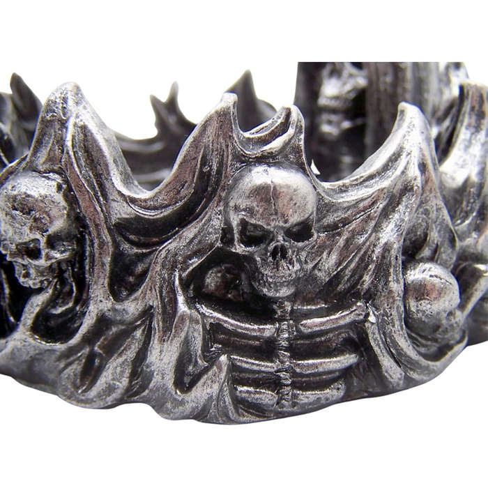 1pc Gothic Skeleton Reaper Ashtray Polyresin Halloween Decor Artistic High-End Smoking Accessory