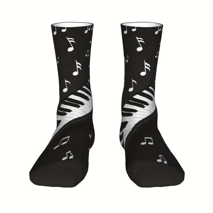 1 Pair Black One Size Socks
