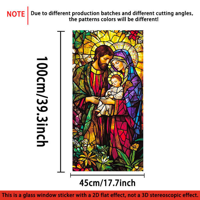 1pc 17.7139.37in   45100cm   Jesus Christian Themed Stickers
