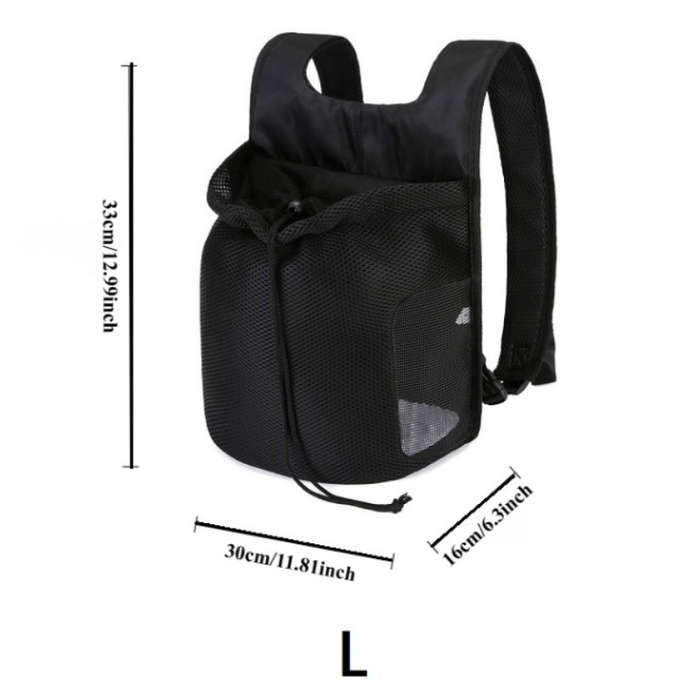 1pc Light Greysize L Pet Bag