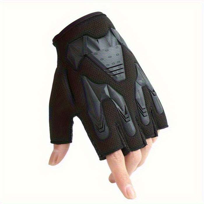 1 Pair Black One Size Outdoor Sports Gloves