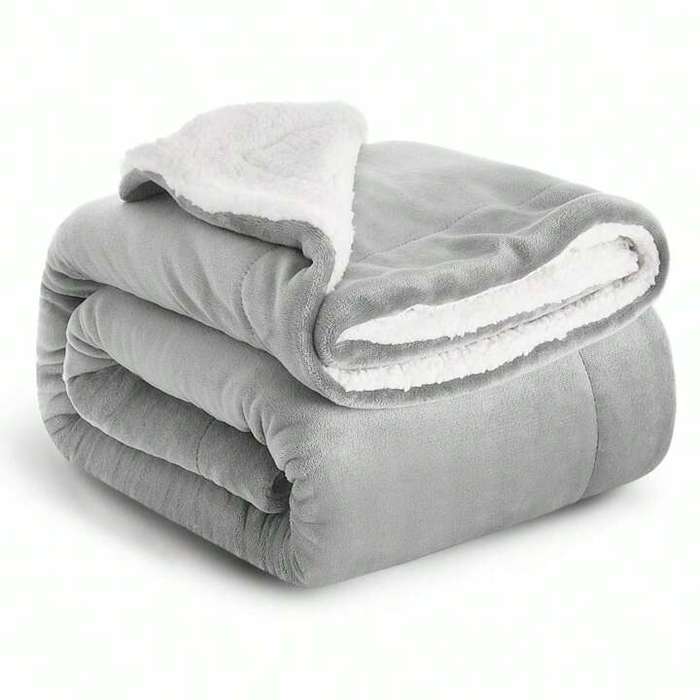 Soft Sherpa Fleece - Big Size - Grey