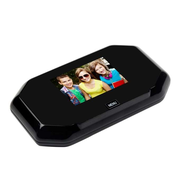 Danmini YB-30BH 3 inch Screen 1.0MP Security Camera Taking Picture Door Peephole, Support TF Card(Bl