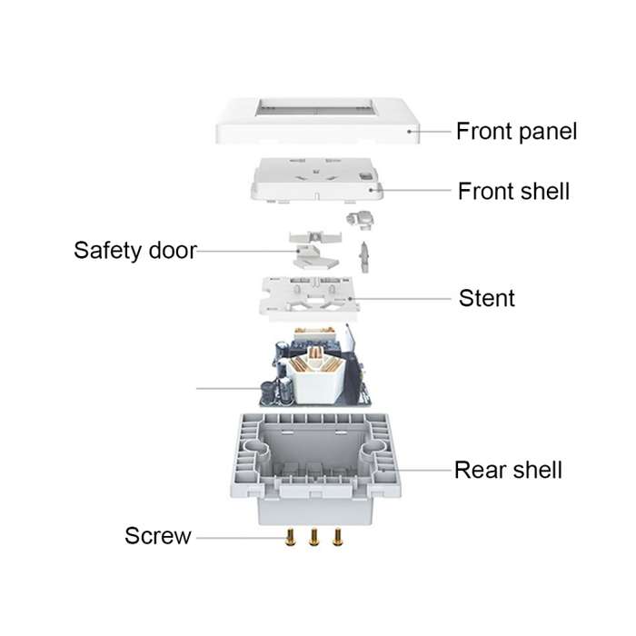 Original Xiaomi Youpin Aqara Smart Light Control Wall Socket (ZigBee Version) Plug, Work with Xiaomi