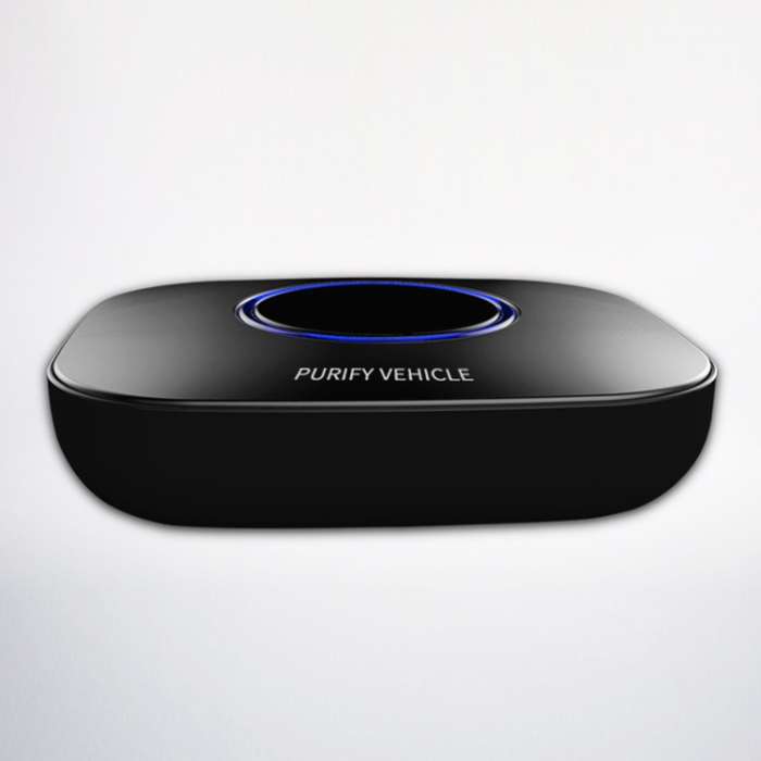 MC-CZ001 Car / Household Smart Touch Control Air Purifier Negative Ions Air Cleaner(Black)