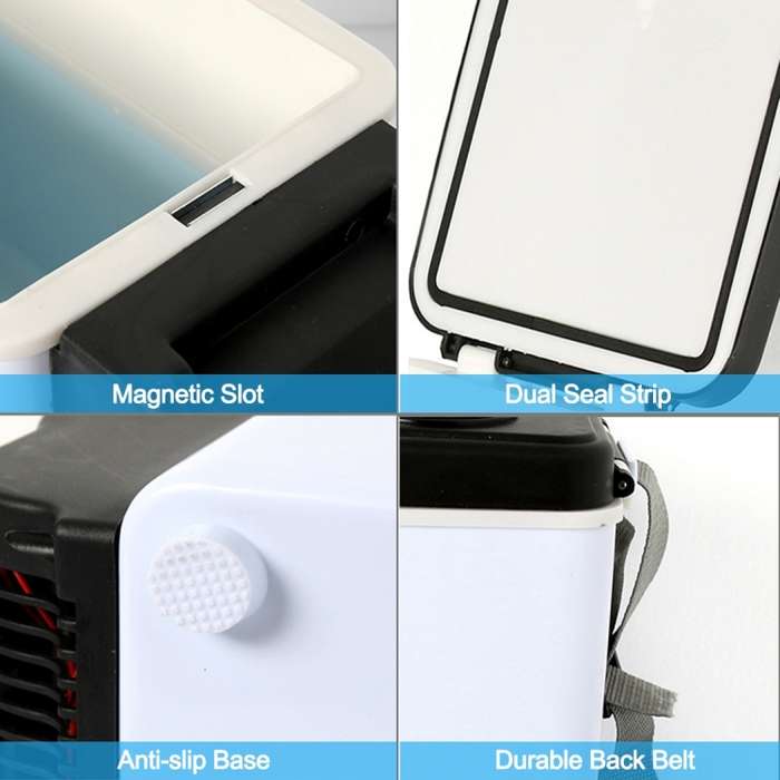 Car Auto 48W Portable Multi-Function Cooling and Warming 6L Low Noise Refrigerator for Car and Home,