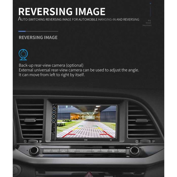 N6 7 inch Double DIN HD Universal Car Radio Receiver MP5 Player, Support FM & Bluetooth & Phone Link