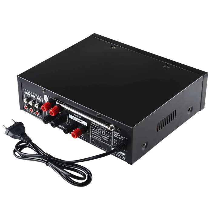 BT-7388 Bluetooth HiFi Stereo Audio Amplifier with Remote Controller, LED Display, USB / SD & MMC Ca