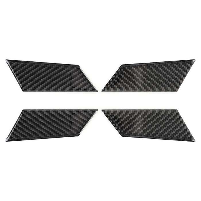 4 PCS Carbon Fiber Car Inner Door Bowl Decorative Sticker for Porsche Macan