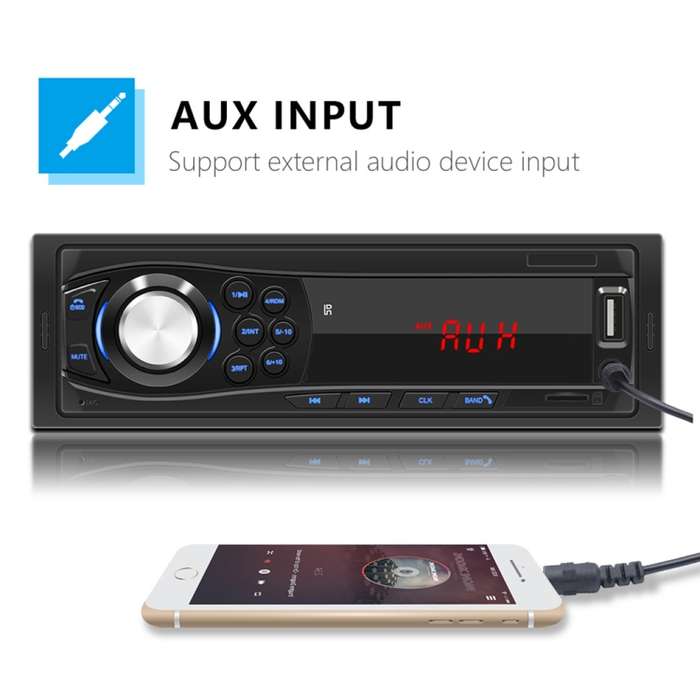 1028 Universal Car Radio Receiver MP3 Player, Support FM with Remote Control