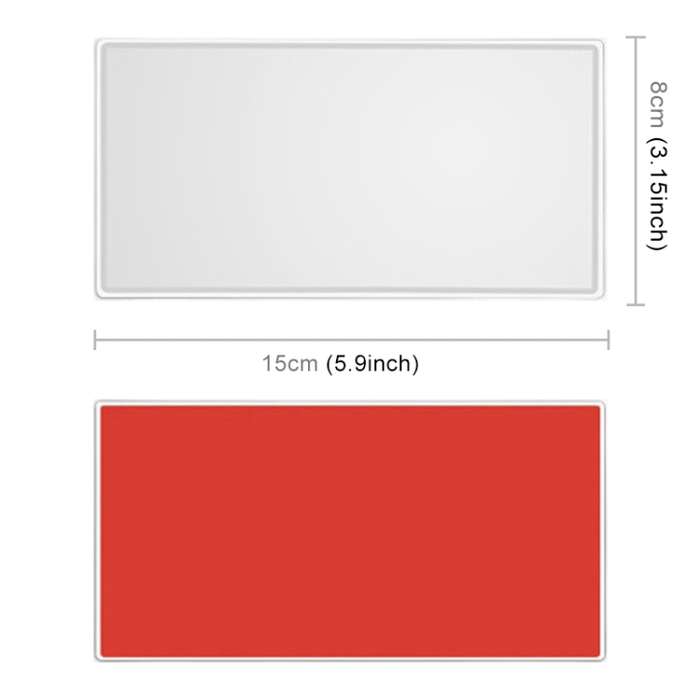Portable Car Sunshade Makeup Mirror Stainless Steel Vanity Mirror, Size: 150 x 80mm