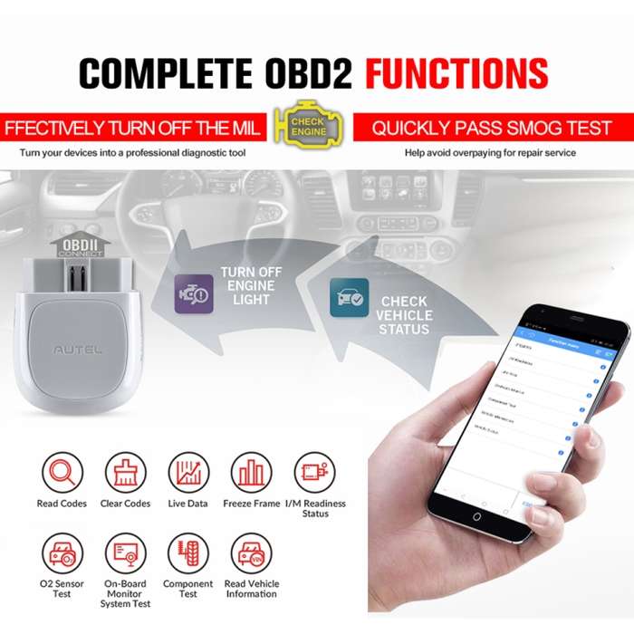AUTEL AP200 Car OBD2 Fault Detector Diagnostic Scanner Tool