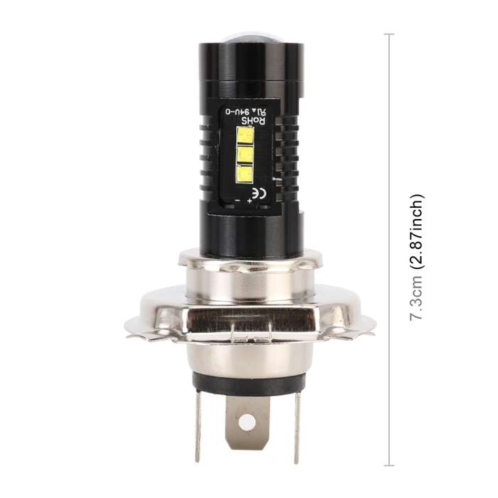 2 PCS H4 DC12V 4.3W 6000K 500LM Car Fog Lights with 12LEDs SMD-2525