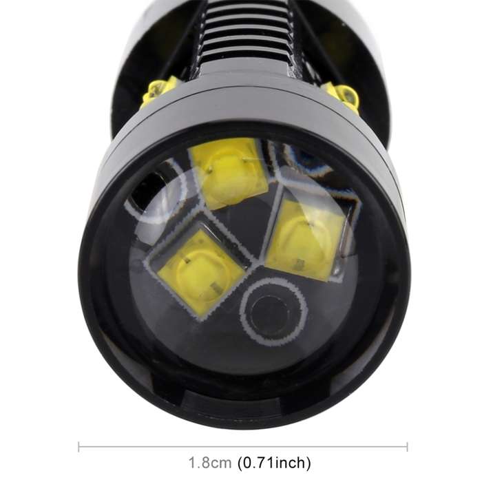 2 PCS H4 DC12V 4.3W 6000K 500LM Car Fog Lights with 12LEDs SMD-2525