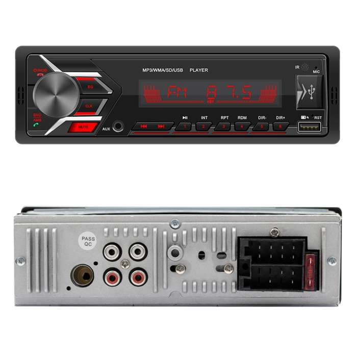 SWM503 Car Radio Receiver MP3 Player with Remote Control, Support FM & Bluetooth & USB & AUX & TF Ca