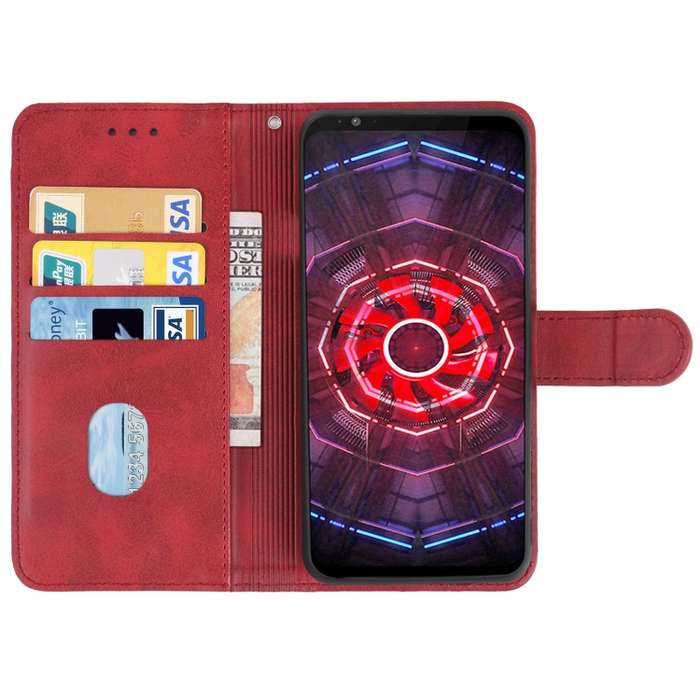 Leather Phone Case For ZTE nubia Red Magic 3(Red)