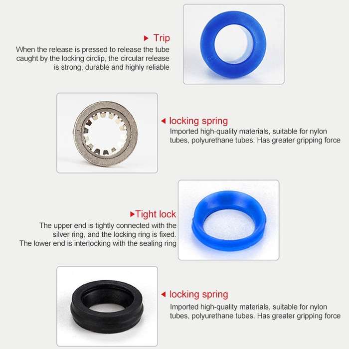 PX10-01 LAIZE 10pcs Plastic Y-type Tee Male Thread Pneumatic Quick Connector