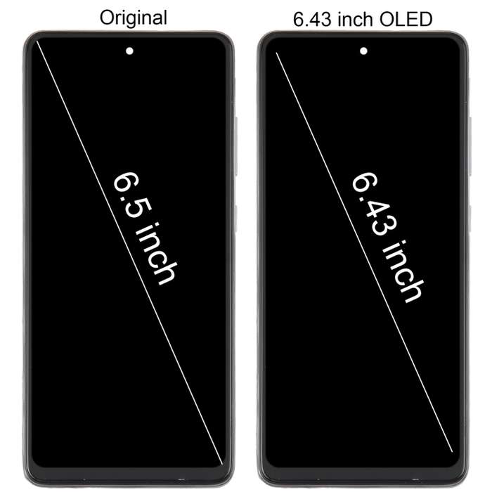For Samsung Galaxy A52s 5G SM-A528 OLED LCD Screen for Digitizer Full Assembly with Frame