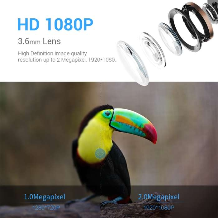 ESCAM PT389 IP66 Waterproof 2MP PIR Motion Detection Two-way Audio Night Vision WiFi Camera with AI