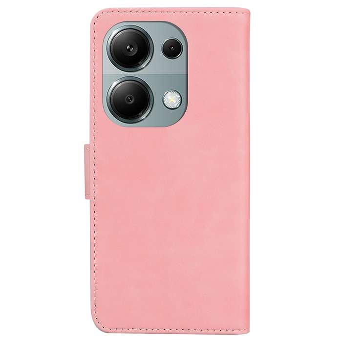 For Xiaomi Redmi Note 13 Pro 4G Skin Feel Pure Color Flip Leather Phone Case(Pink)