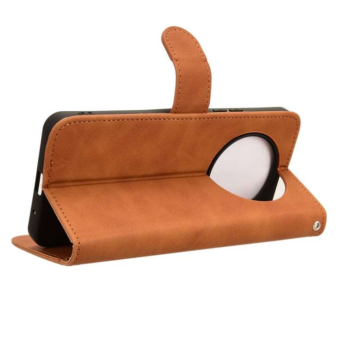 For Xiaomi Redmi A3 Skin Feel Magnetic Flip Leather Phone Case(Brown)
