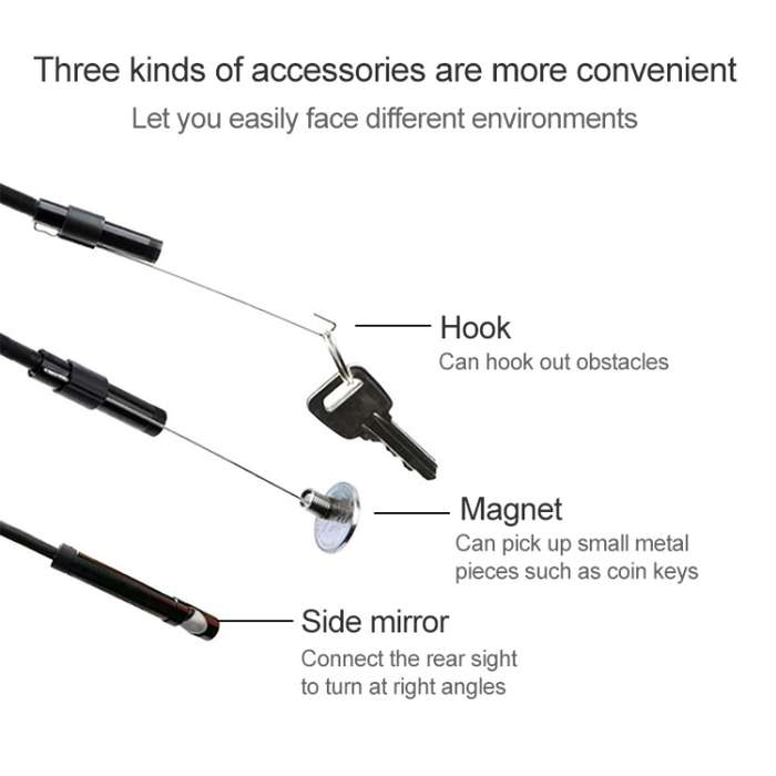 AN97 Waterproof Micro USB Endoscope Snake Tube Inspection Camera for Parts of OTG Function Android M