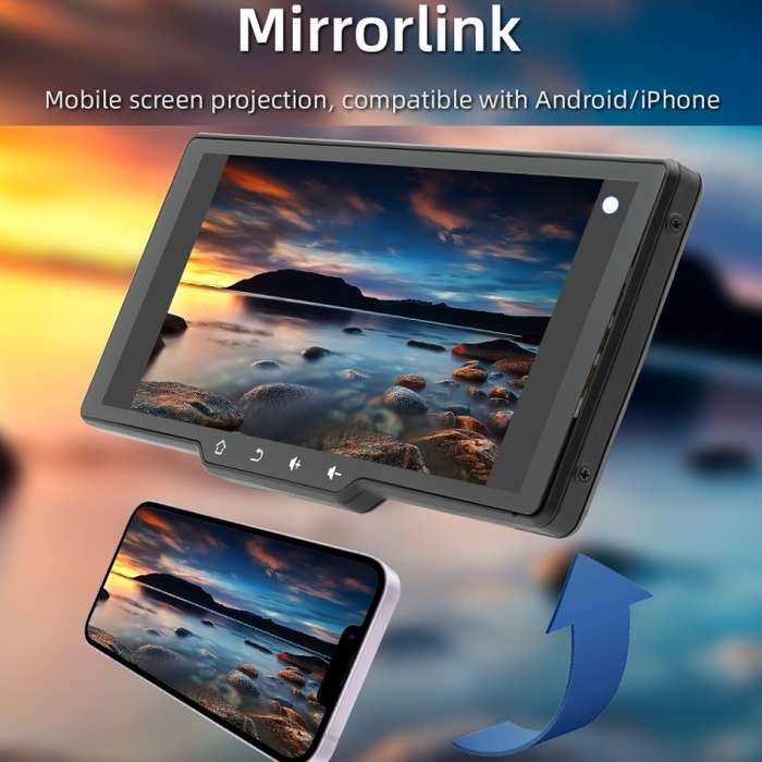 B5314 9.38 inch Portable Car MP5 Player Support CarPlay / Android Auto(Black)