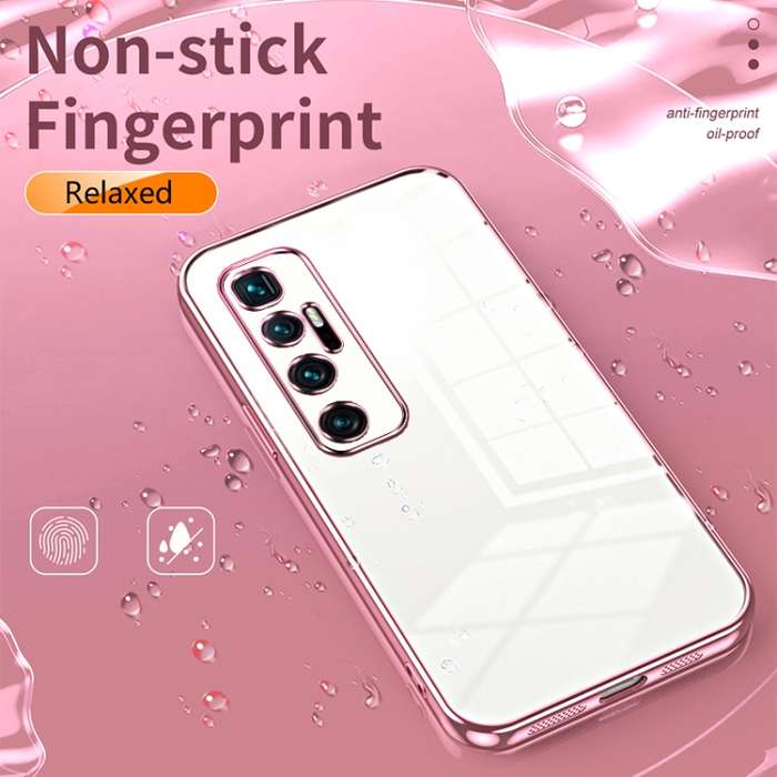 For Xiaomi Mi 10 Ultra Transparent Plating Fine Hole Phone Case(Silver)