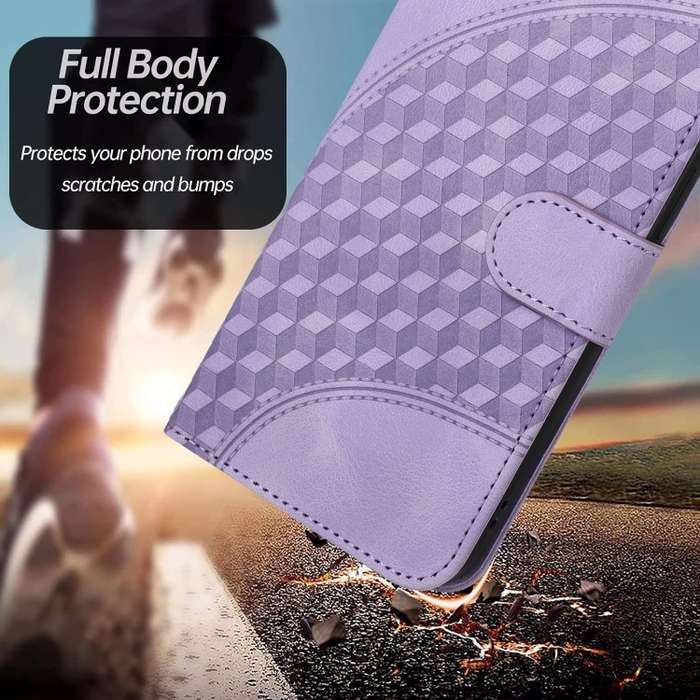 For Tecno Spark 20 Pro YX0060 Elephant Head Embossed Phone Leather Case with Lanyard(Light Purple)
