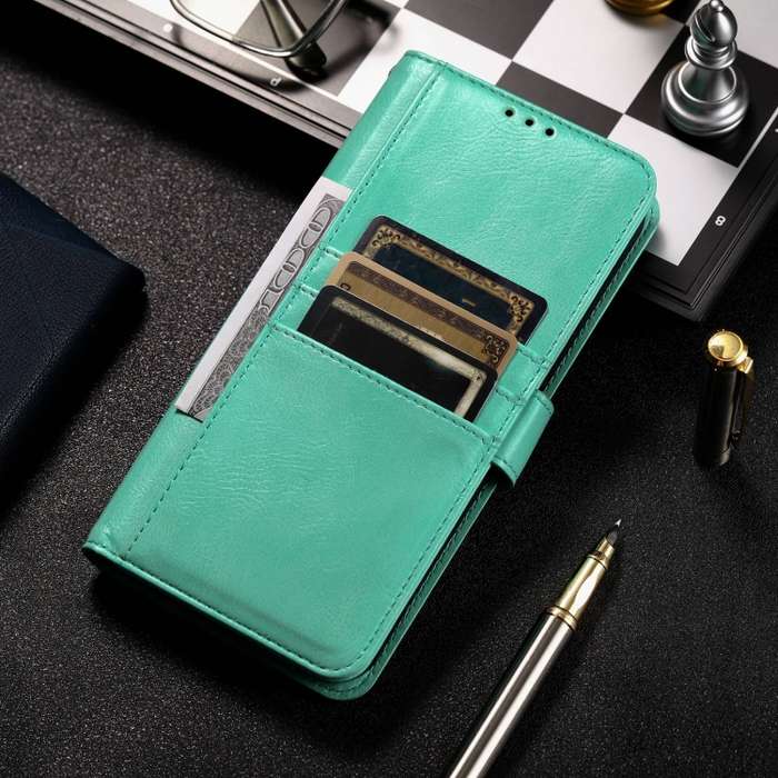 For Xiaomi Redmi Note 13 4G Simple 6-Card Wallet Leather Phone Case(Green)
