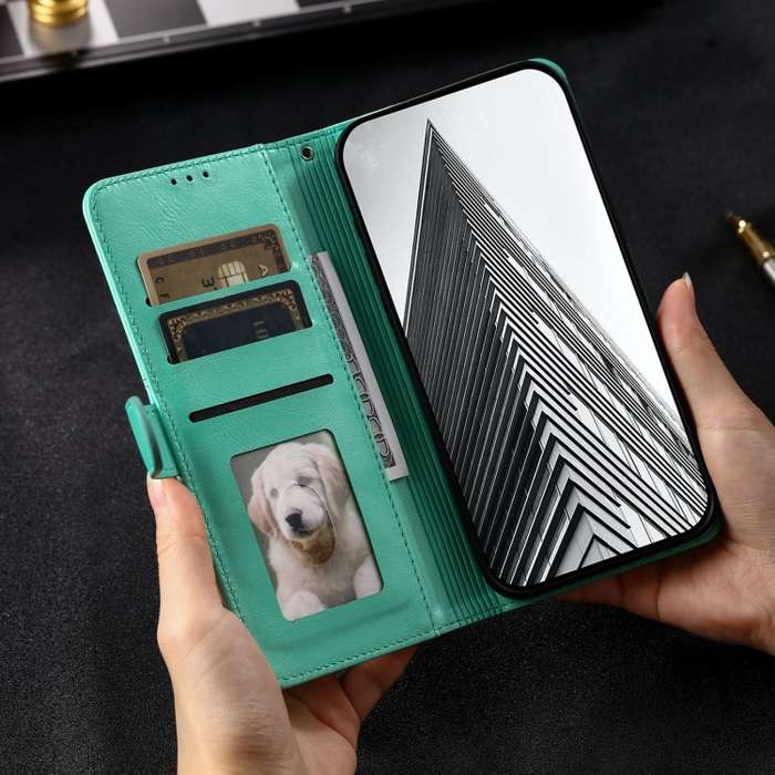 For Xiaomi Redmi Note 13 4G Simple 6-Card Wallet Leather Phone Case(Green)
