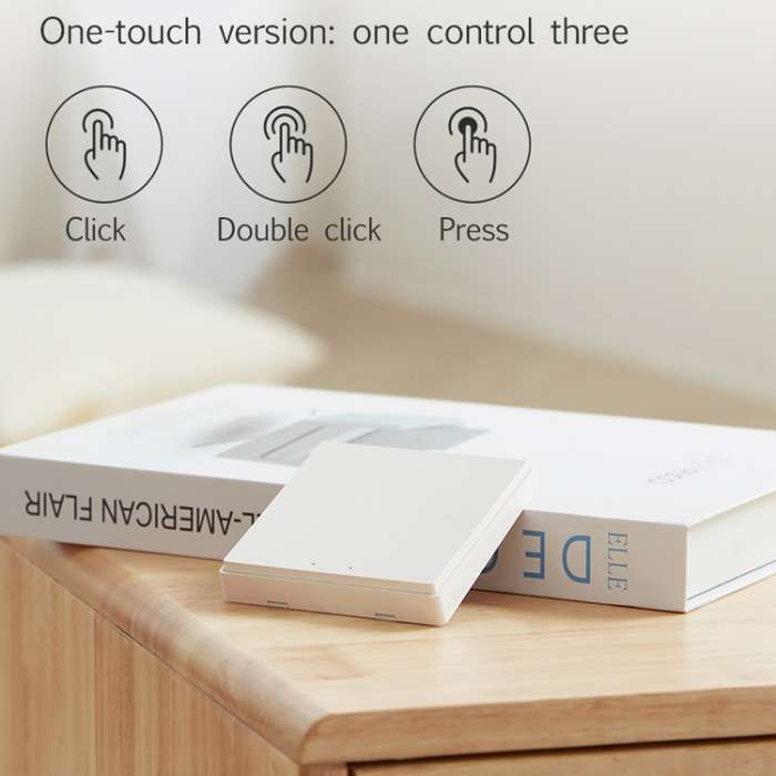 Original Xiaomi Youpin Aqara Smart Light Control One Key Wall-mounted Wireless Switch D1(White)