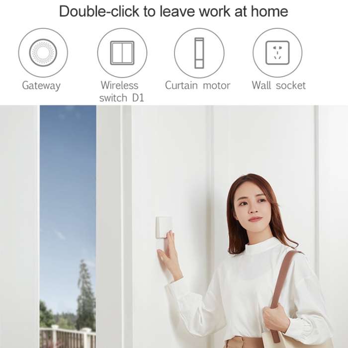 Original Xiaomi Youpin Aqara Smart Light Control One Key Wall-mounted Wireless Switch D1(White)