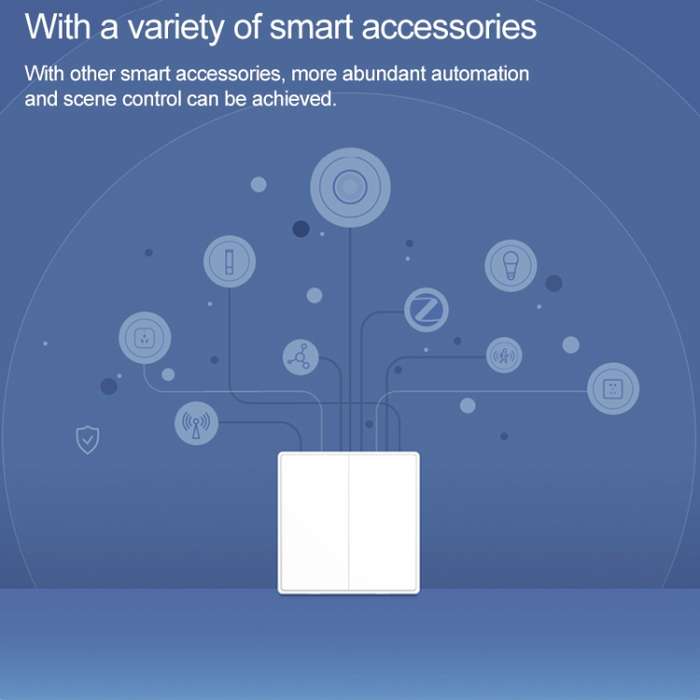 Original Xiaomi Youpin Aqara Smart Light Control One Key Wall-mounted Wireless Switch D1(White)