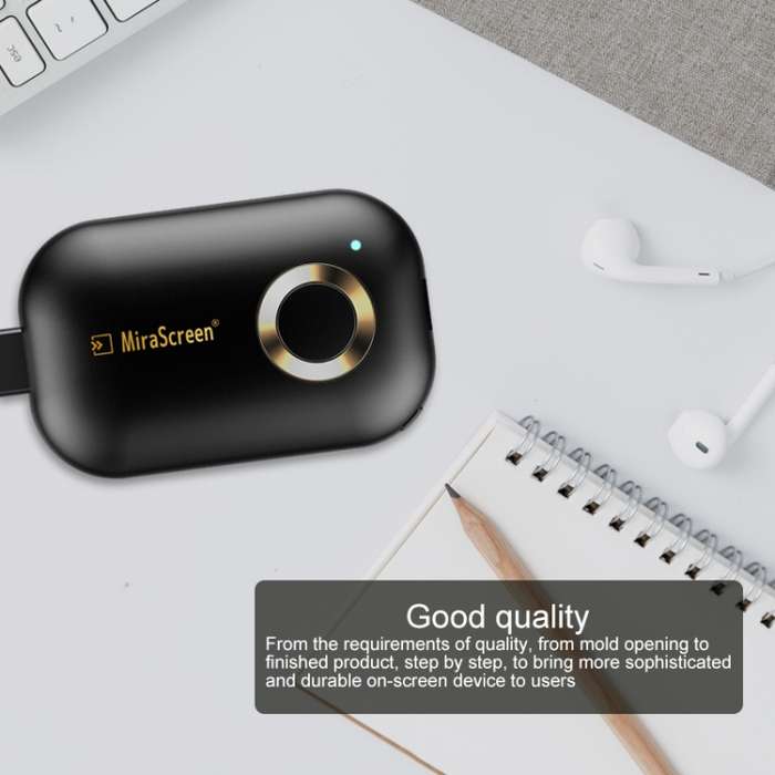 MiraScreen G9se Wireless Display Dongle 2.4G WiFi 1080P HDMI TV Stick for Windows & Android & iOS &