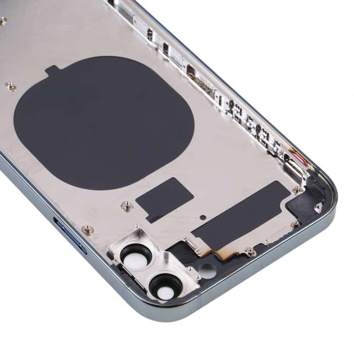 Electroplated Frame Back Housing Cover with Appearance Imitation of iP13 Pro for iPhone 11(Green)
