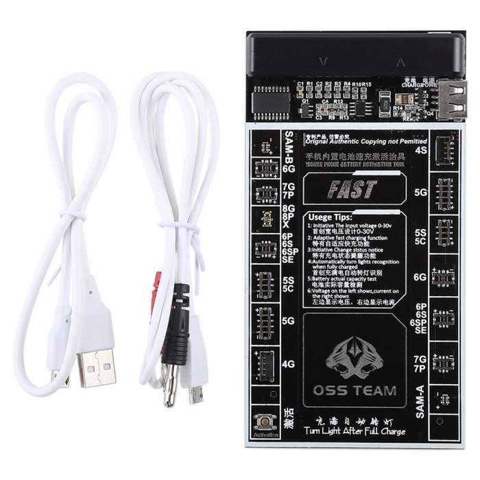 W218 Smartphone Battery Fast Charging and Activated Board 2 in 1 Tool for iPhone X & 8 Plus & 8 & 7