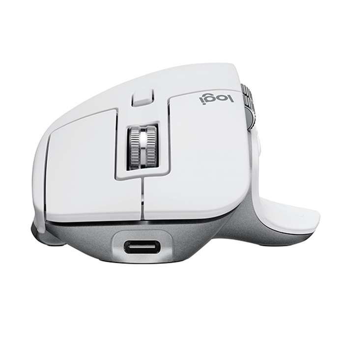 Logitech MX Master 3s 8000DPI 2.4GHz Ergonomic Wireless Bluetooth Dual Mode Mouse (White)
