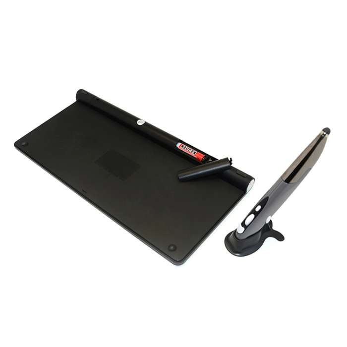 KM-909 2.4GHz Wireless Multimedia Keyboard + Wireless Optical Pen Mouse with USB Receiver Set for Co